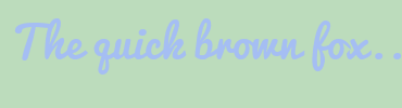 Image with Font Color A5BEF3 and Background Color BCDCBC